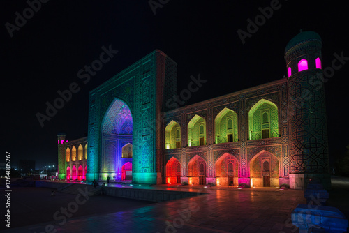 The Tilya Kori Madrasa in Samarkand photo