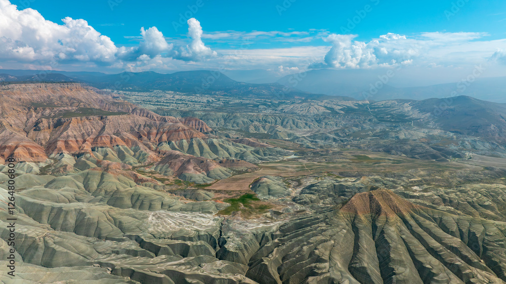 Aerial view of Ankara, Nallıhan Bird Paradise.