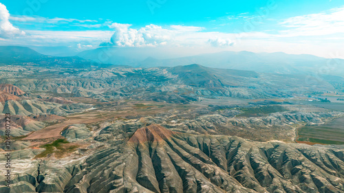 Obraz na płótnie Aerial view of Ankara, Nallıhan Bird Paradise. w salonie