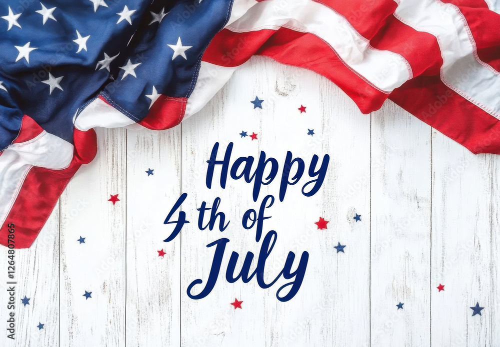 Happy 4th of July Patriotic Design