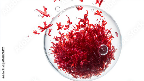 astaxanthin extract and bubble	

