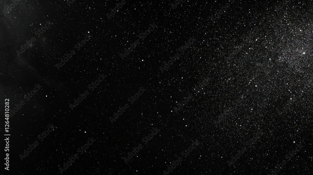 Fototapeta premium Black Background With Sparkling Glitter Dust