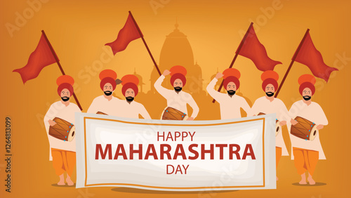 Maharashtra Day Celebration - Lezim & Dhol Performers