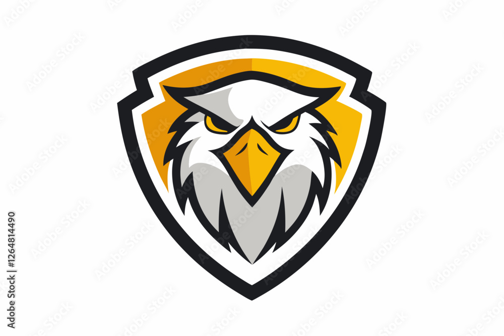 eagle head logo, shield eagle icon, geometric bird emblem eagle head logo, shield eagle icon, geometric bird emblem
