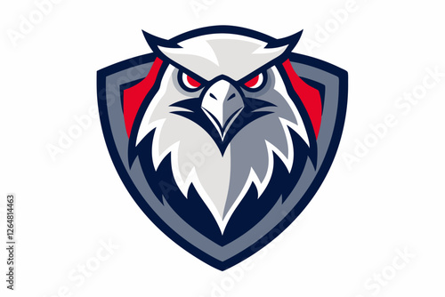 eagle head logo,  shield eagle icon,  geometric bird emblem