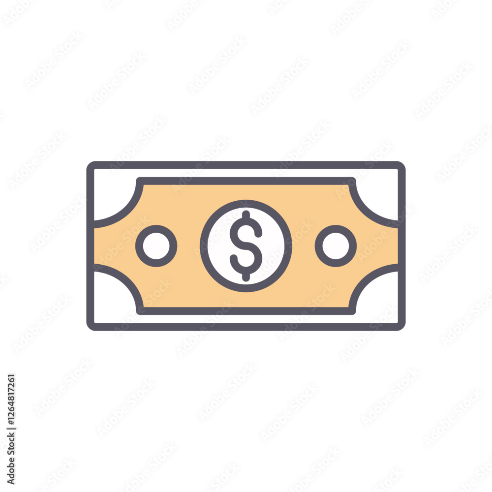 Money vector icon stock ilustration Money vector icon stock ilustration