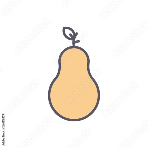 avocado vector icon stock ilustration