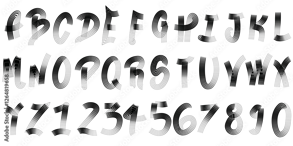 5-line stroked lettering | Lettering Design | Jpeg 5-line stroked lettering | Lettering Design | Jpeg