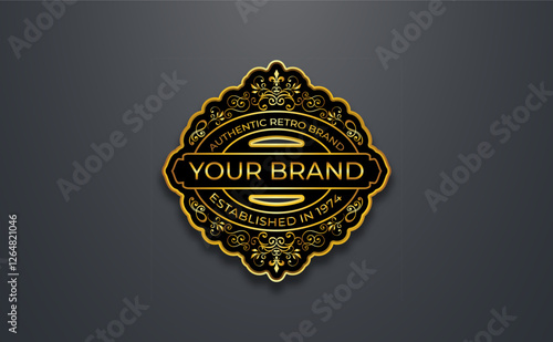 luxury gold premium quality label