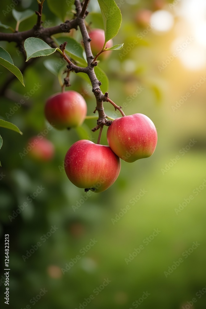 Apple trees with ripe fruits. Bloomy apple garden. Apple trees with ripe fruits. Bloomy apple garden.