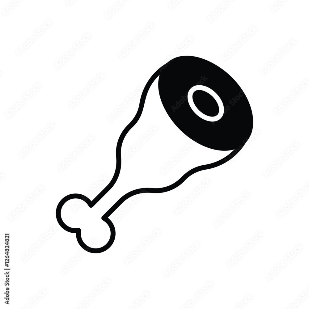 Meat vector icon stock ilustration Meat vector icon stock ilustration