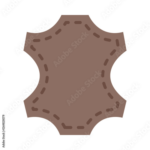 Leather flat icon