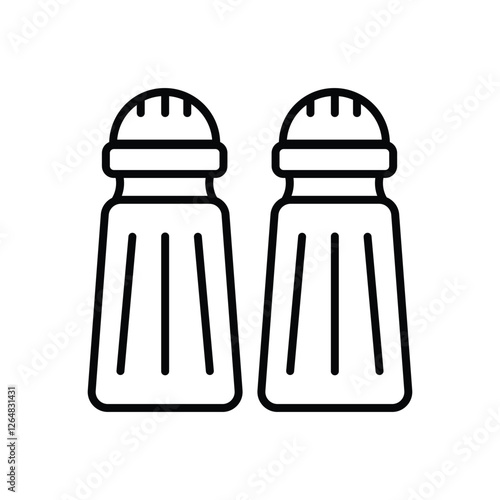 Salt And Pepper vector icon stock ilustration