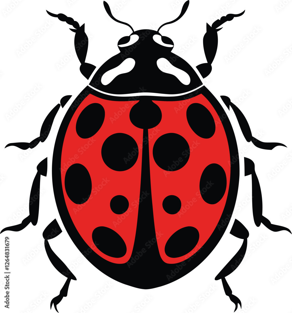 Stylish ladybug vector art, ladybug silhouette vector illustration with transparent background Stylish ladybug vector art, ladybug silhouette vector illustration with transparent background