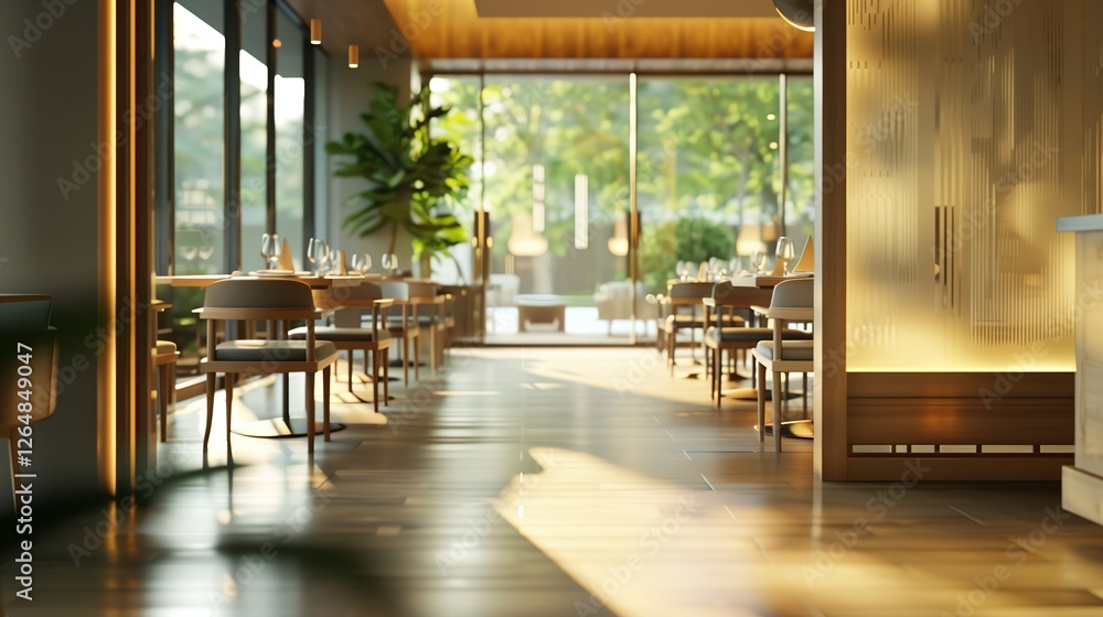 a cosy, modern and stylishly furnished luxury restaurant