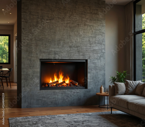Modern fireplace insert
