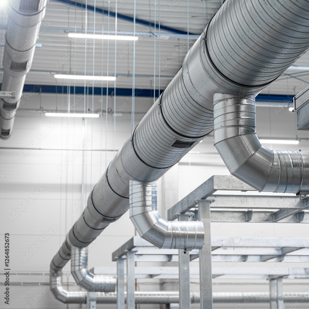 modern ventilation system for large industrial areas - comfort and air quality in industry
