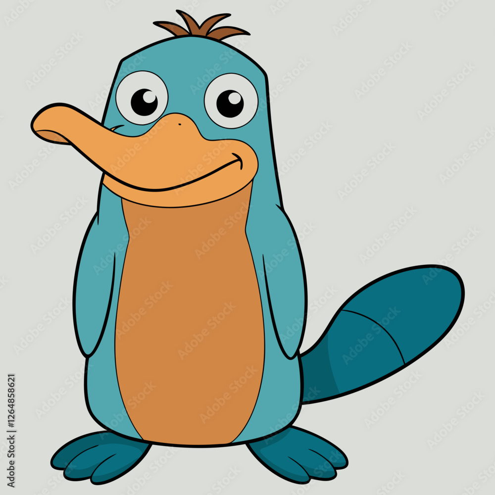 Obraz premium cartoon, animal, vector, illustration, bird, character, art, funny, baby, fun, cute, blue, isolated, smile, ghost, easter, drawing, icon, nature, comic, octopus, sea, happy, clipart, mammal
