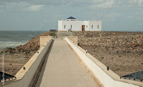 View of the famous landmark Sidi Abderrahmane tomb. Casablanca, Morocco photo