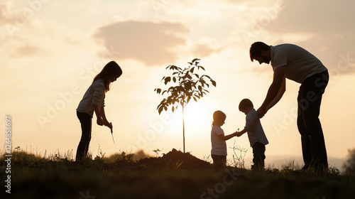 Planting a Tree to Represent an Adoptive Family's Growth photo