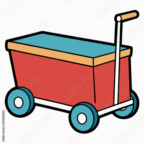 truck with a cart