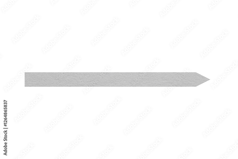 Arrow with texture of paper isolated on white Arrow with texture of paper isolated on white