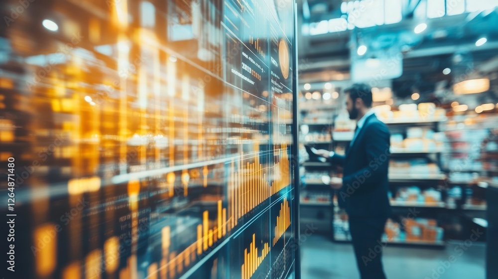 Obraz premium Retail Growth Insights: An Entrepreneur's Journey in a Dynamic Market