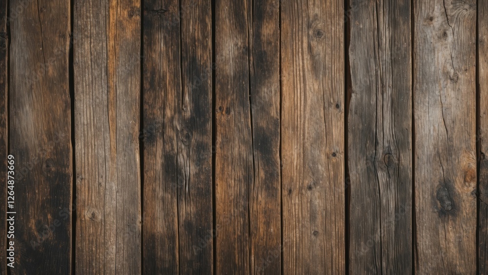 Naklejka premium Old weathered wooden planks texture background with natural imperfections suitable for a variety of design applications Copy Space