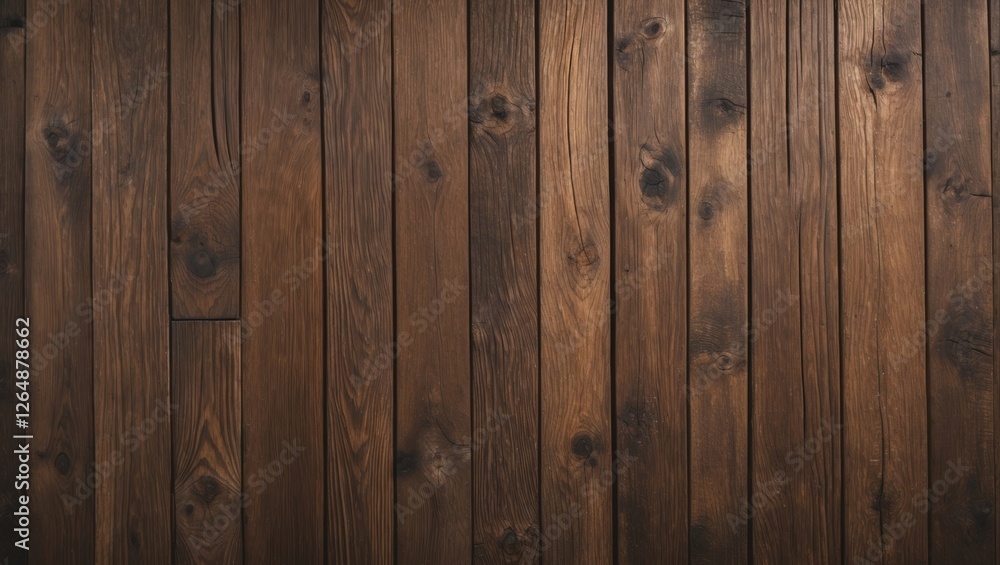 Dark wooden planks background with a natural finish and grain texture suitable for various design applications Copy Space Dark wooden planks background with a natural finish and grain texture suitable for various design applications Copy Space