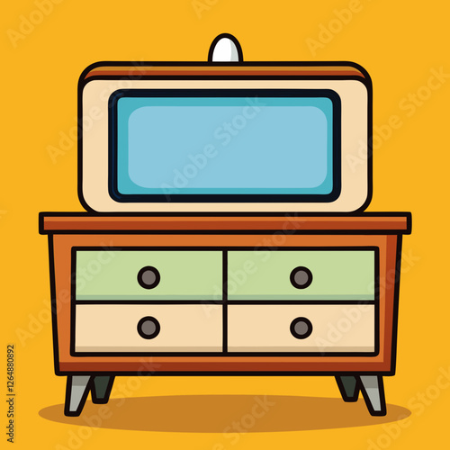 retro tv set