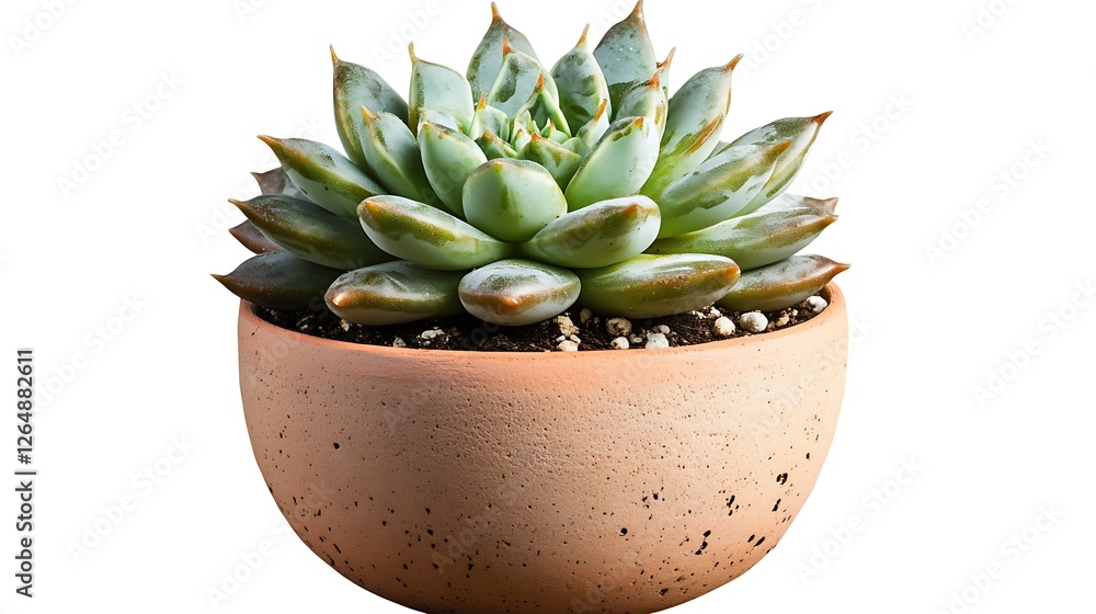 A Small Succulent Plant in a Terracotta Pot – Simple and Elegant Indoor Plant Display A Small Succulent Plant in a Terracotta Pot – Simple and Elegant Indoor Plant Display