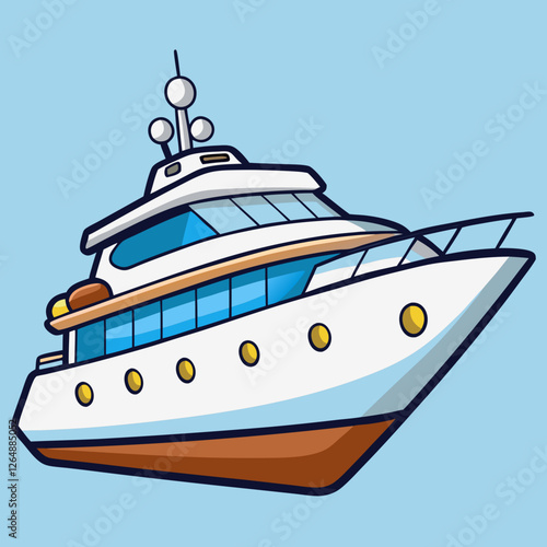 cruise ship vector illustration