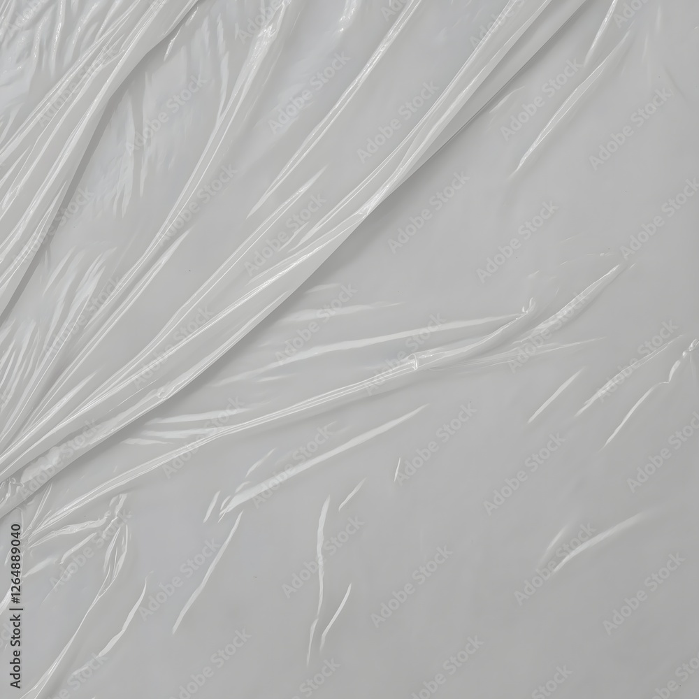 Obraz premium Abstract Black and White Texture with Wrinkled Plastic Wrap