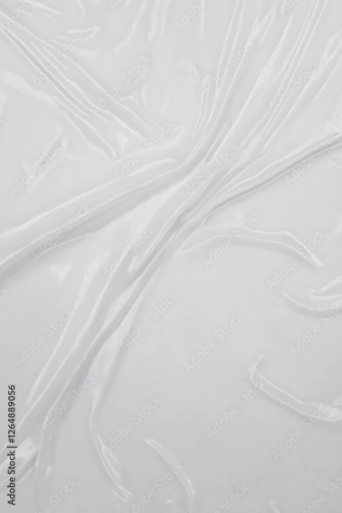 Obraz premium Abstract Black and White Texture with Wrinkled Plastic Wrap
