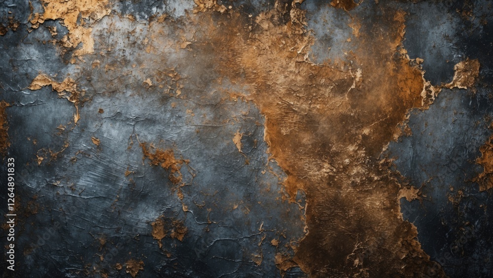 Textured abstract surface with shades of blue and gold metallic finish suitable for backgrounds or wallpapers Copy Space Textured abstract surface with shades of blue and gold metallic finish suitable for backgrounds or wallpapers Copy Space