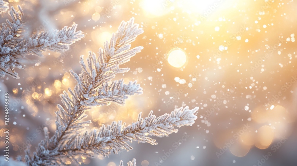 Winter forest glow, crystalline snow details, majestic sunset light, frosted pine needles, glittering snowflakes, warm winter atmosphere, pristine snow scene, ethereal light rays, dramatic winter Winter forest glow, crystalline snow details, majestic sunset light, frosted pine needles, glittering snowflakes, warm winter atmosphere, pristine snow scene, ethereal light rays, dramatic winter