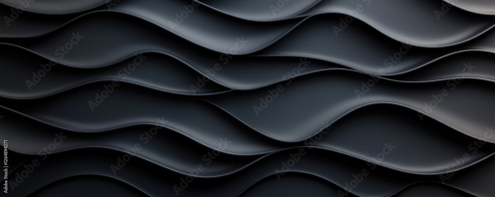 Elegant Black Wavy Pattern Background Design for Modern Interior or Graphic Art Projects Elegant Black Wavy Pattern Background Design for Modern Interior or Graphic Art Projects
