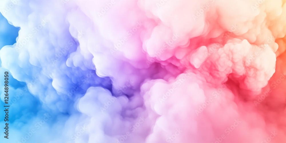 Fototapeta premium Vivid abstract cloud background with medical symbol for healthcare design and branding