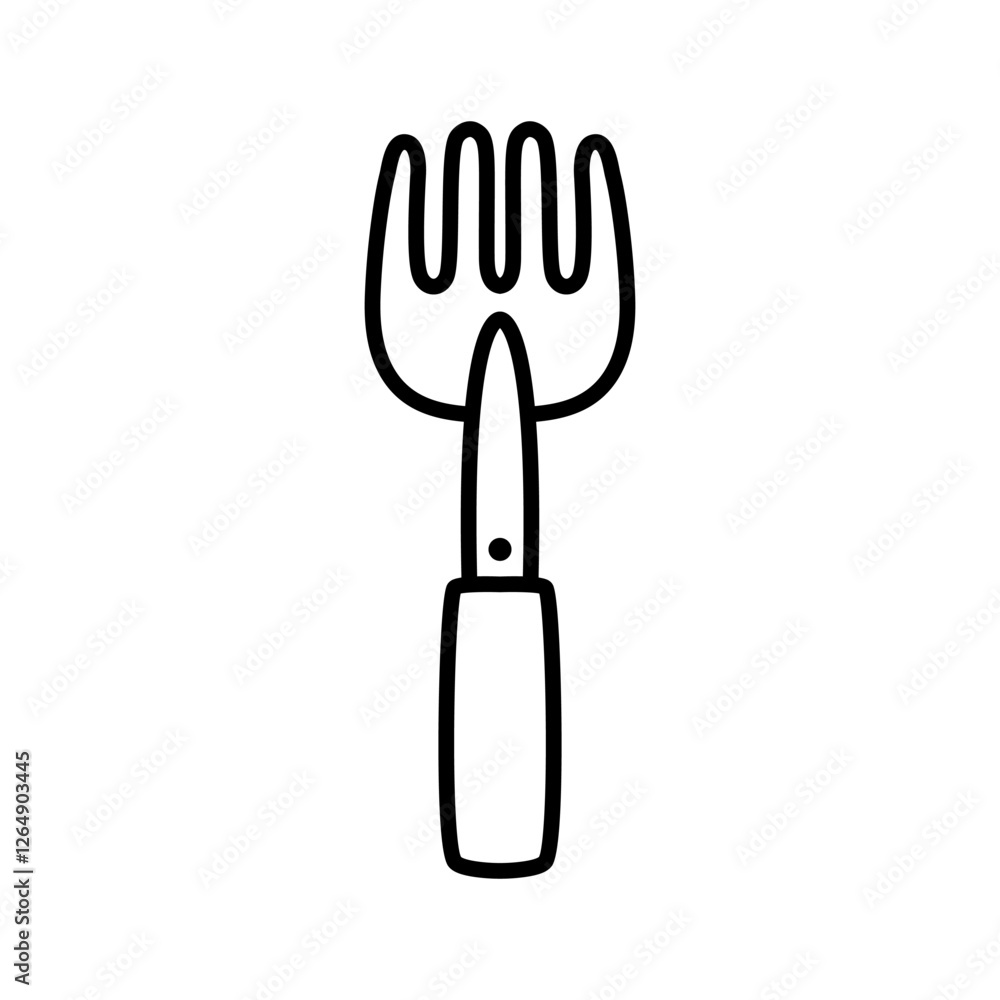 Pitchforks icon vector. Garden tool illustration sign. Farm symbol or logo. Pitchforks icon vector. Garden tool illustration sign. Farm symbol or logo.