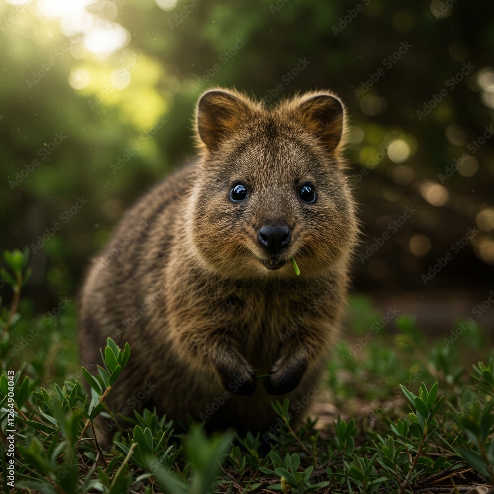 Naklejka premium Realistic Photo of a Quokka
