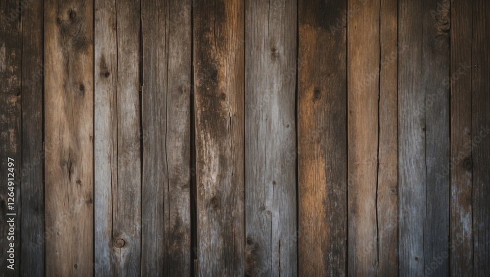 Weathered wooden planks wall background with natural grain texture and varying shades of brown Copy Space Weathered wooden planks wall background with natural grain texture and varying shades of brown Copy Space