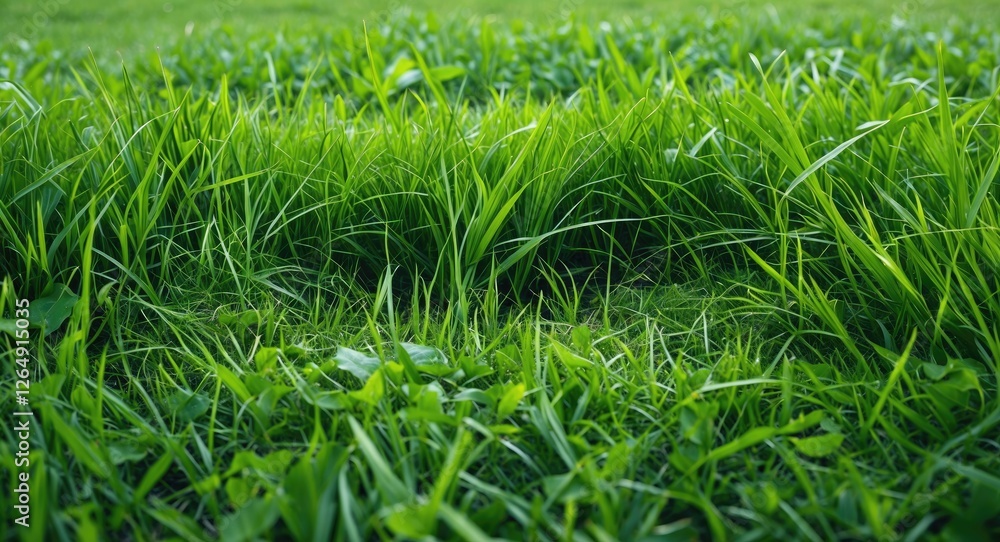 Lush green grass close-up texture with thin blades and soft foliage suitable for backgrounds and nature themed designs Copy Space Lush green grass close-up texture with thin blades and soft foliage suitable for backgrounds and nature themed designs Copy Space