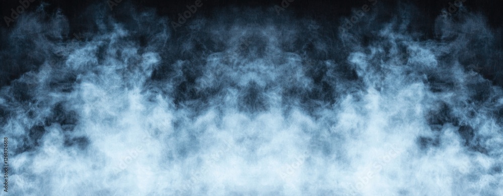 Fototapeta premium Soft Blue Smoke Texture with Dark Background for Artistic and Creative Projects