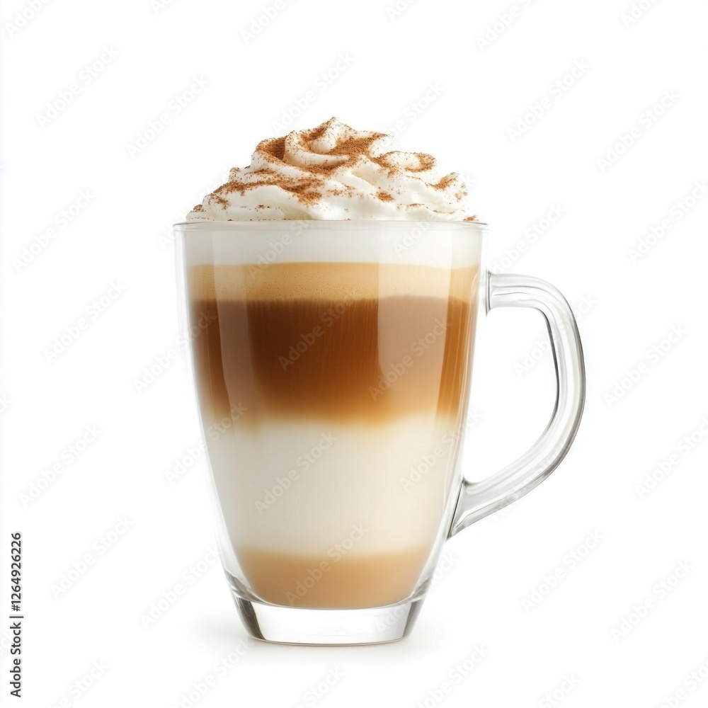 Delight in the rich layers of a cappuccino, where velvety coffee meets creamy whipped milk, crowned with a light dusting of cocoa. Perfect for a tranquil morning moment Delight in the rich layers of a cappuccino, where velvety coffee meets creamy whipped milk, crowned with a light dusting of cocoa. Perfect for a tranquil morning moment