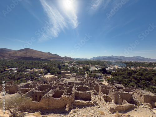 Historic part of Birkat Al Mouz village in Nizwa, Oman photo