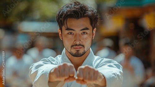 Karate Master: Focused Determination in Martial Arts