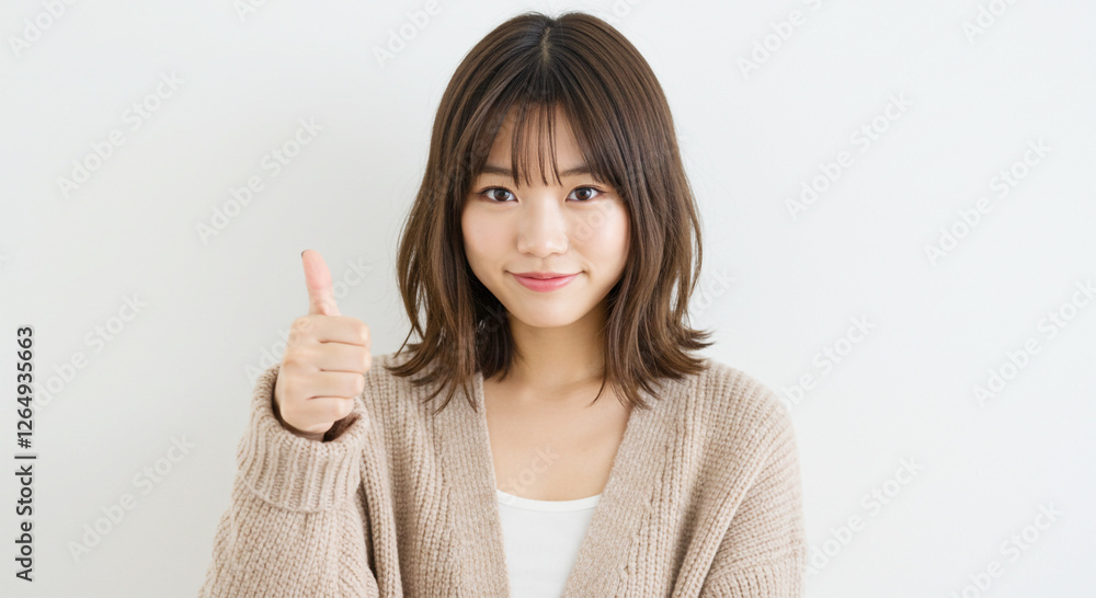 A contemporary portrait of a Vietnamese woman with soft, dewy makeup and a relaxed vibe A contemporary portrait of a Vietnamese woman with soft, dewy makeup and a relaxed vibe
