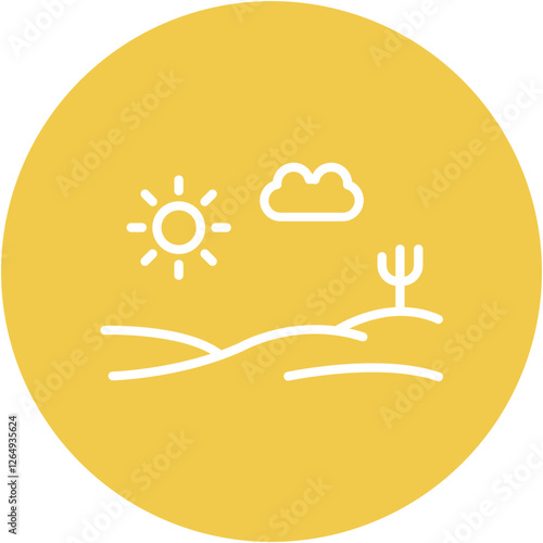 Desert Landscape Icon