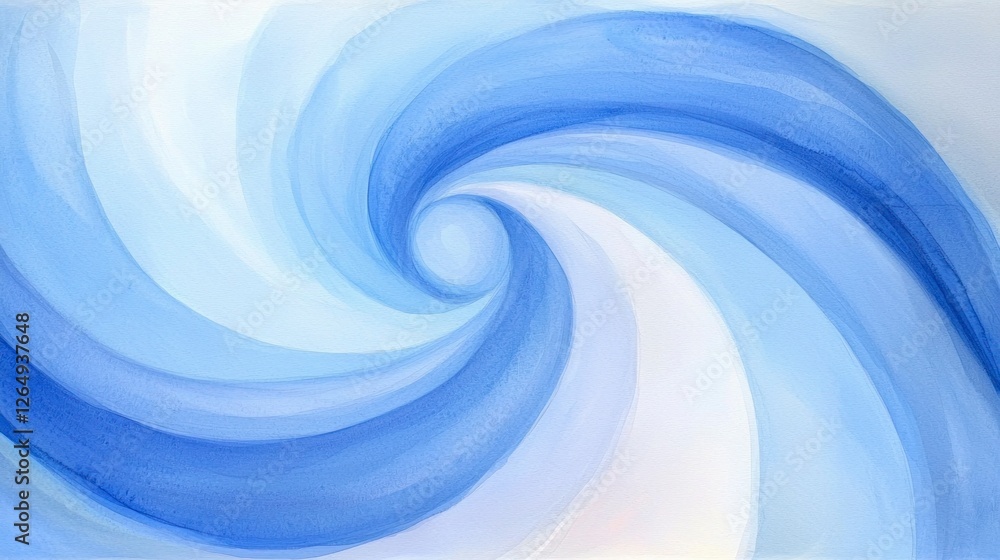 Serene Blue Swirl Abstract Watercolor Background Texture Serene Blue Swirl Abstract Watercolor Background Texture