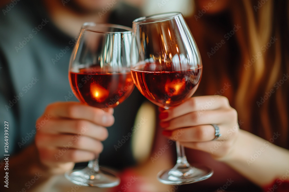 Romantic Couple Enjoying A Date Night In A Cozy Cafe, Generative AI Romantic Couple Enjoying A Date Night In A Cozy Cafe, Generative AI